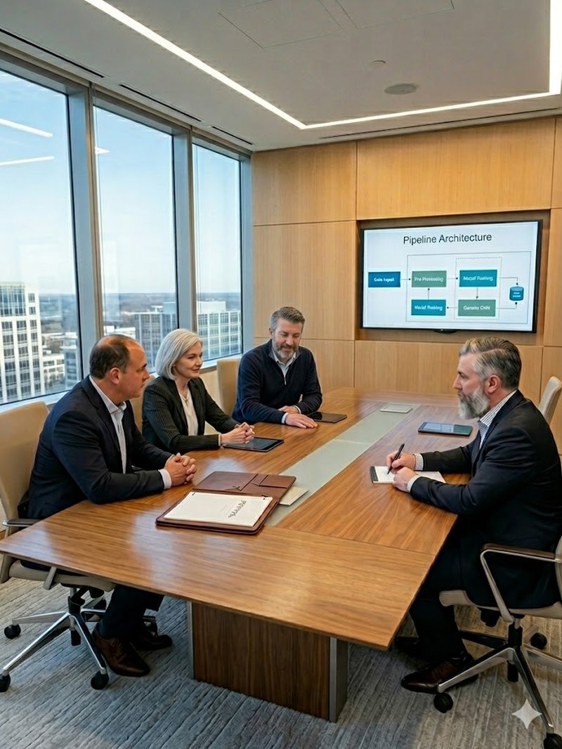 Strategy session reviewing data insights with client team