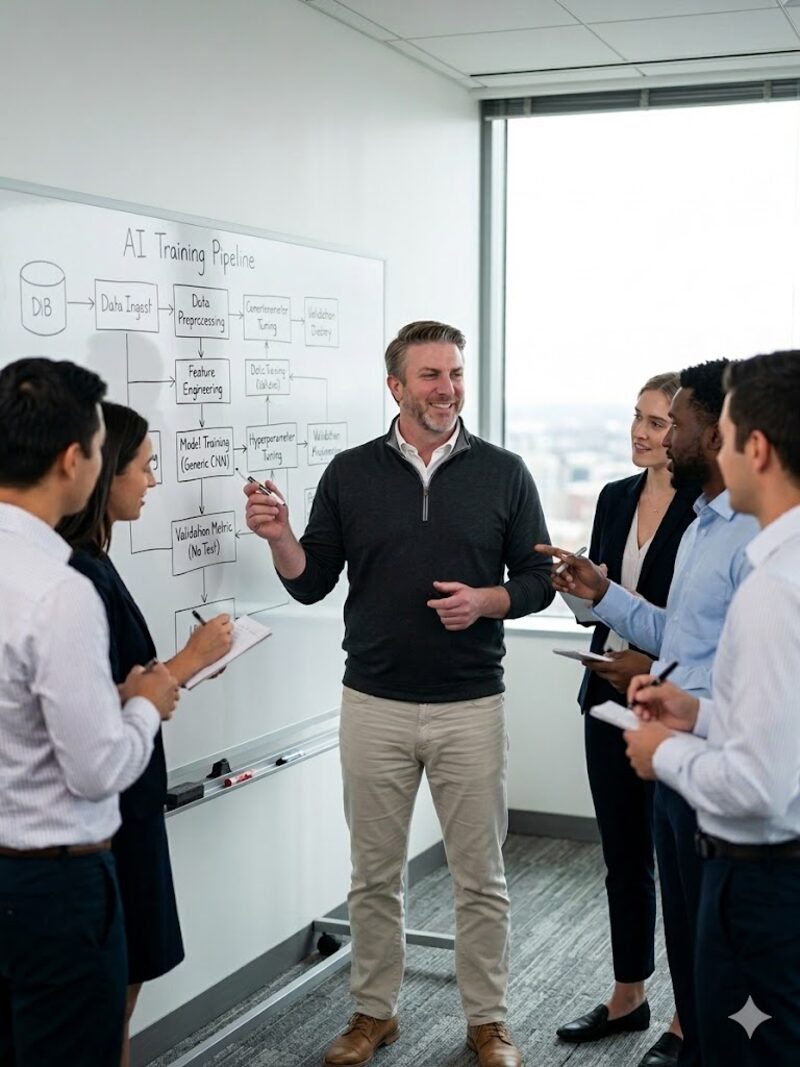 Collaborative workshop session with client team